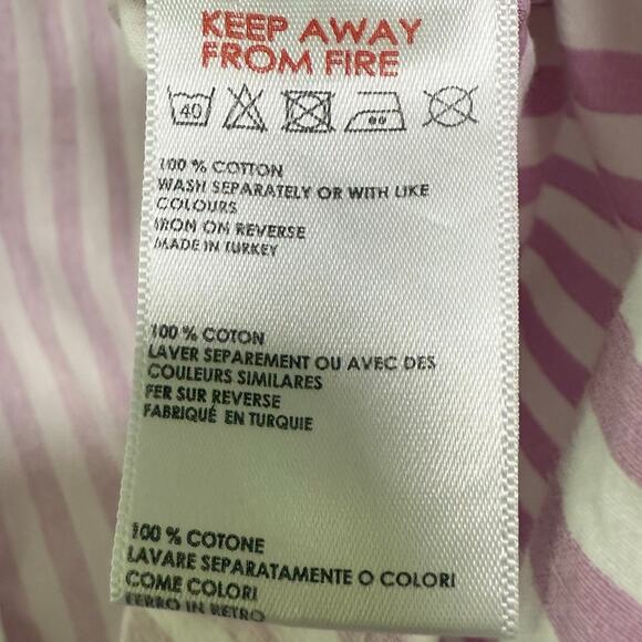 BDG Urban Outfitters Women's Pink Striped Button Up Shirt Size Large - Picture 5 of 9